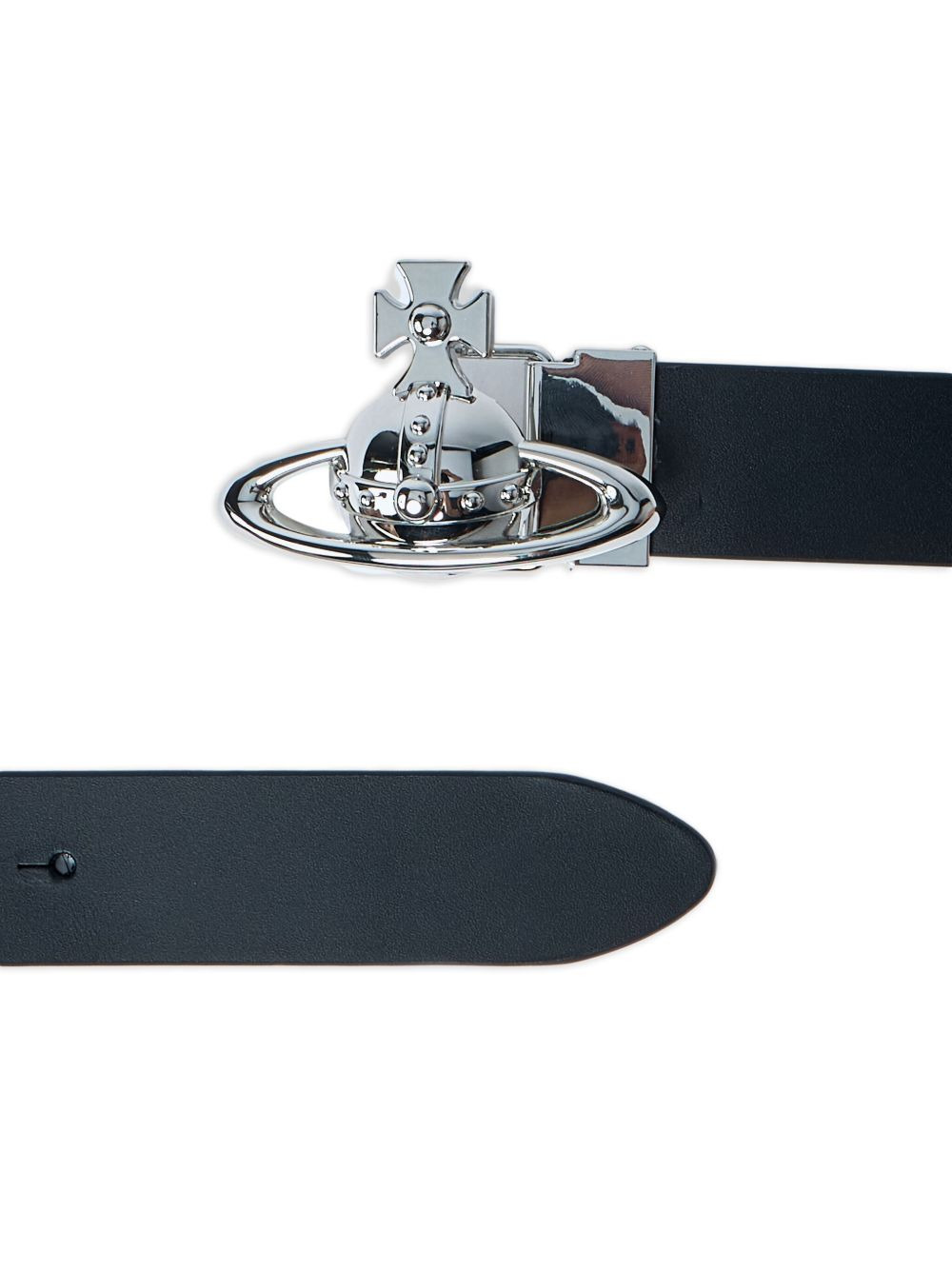 Orb Buckle leather belt - 3