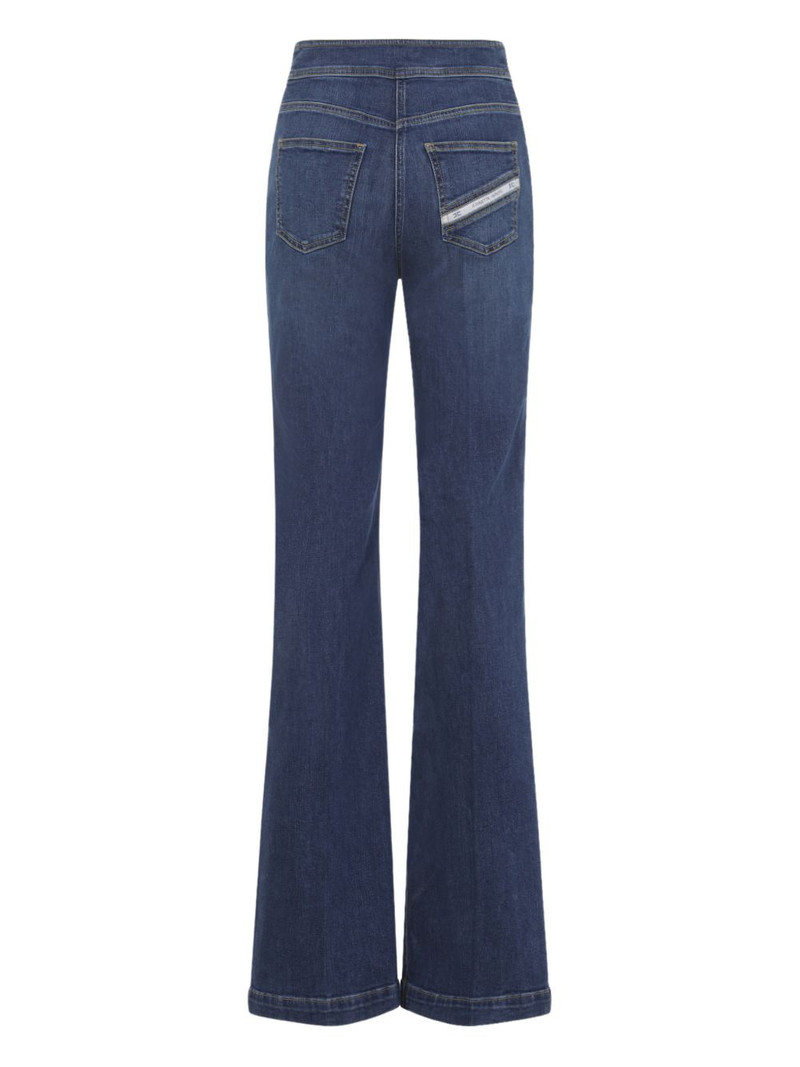 ELISABETTA FRANCHI button-detail belt-loop jeans outlook