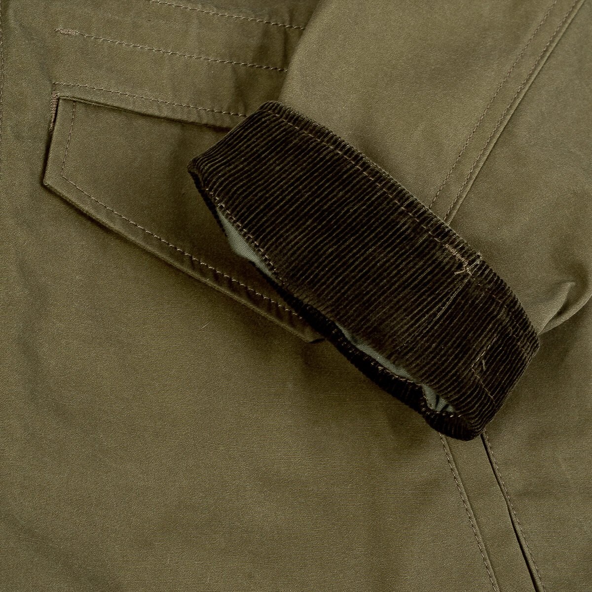 Oiled Cotton M-65 Jacket - Olive - 22