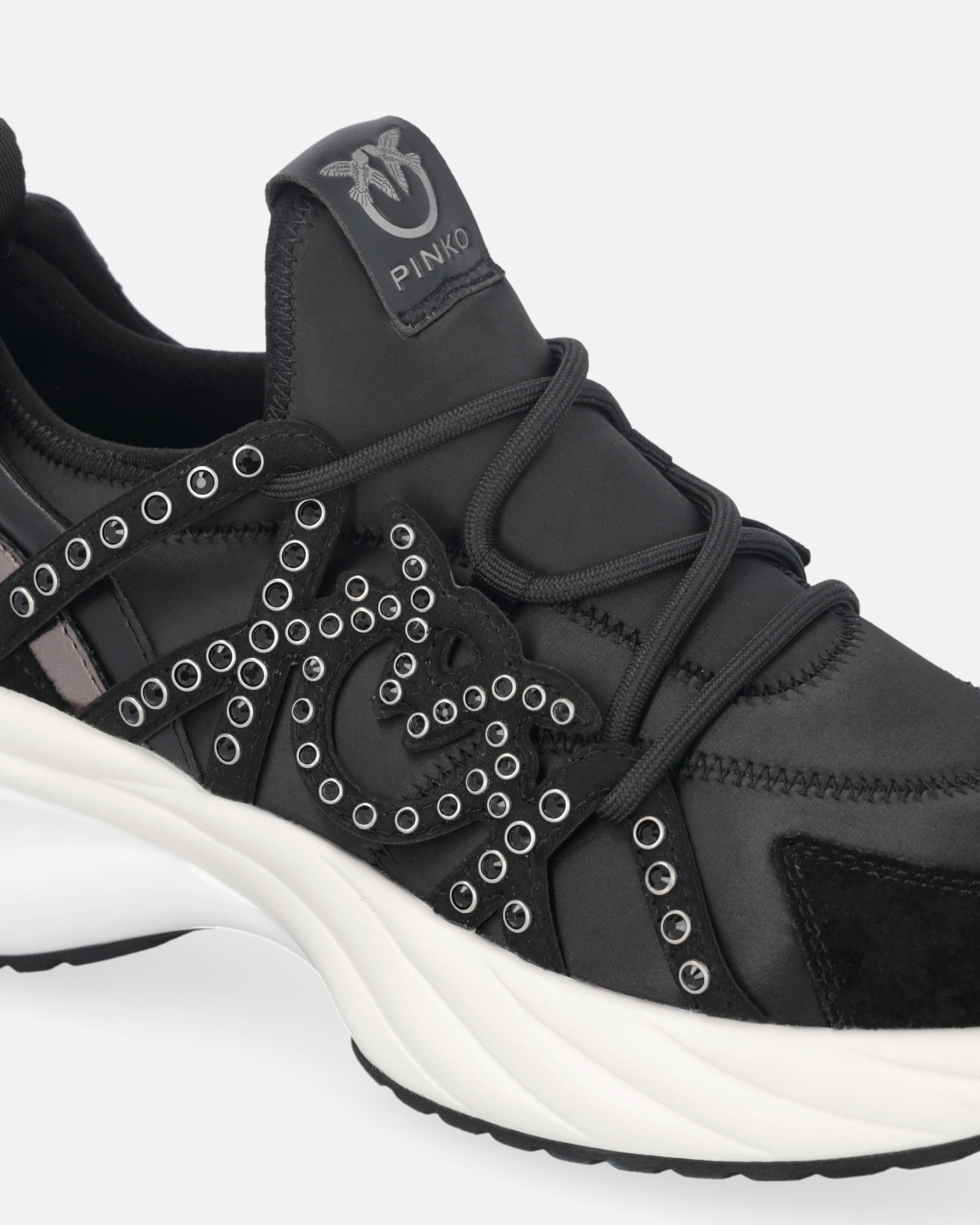 ARIEL SNEAKERS WITH LACES AND RHINESTONES - 4
