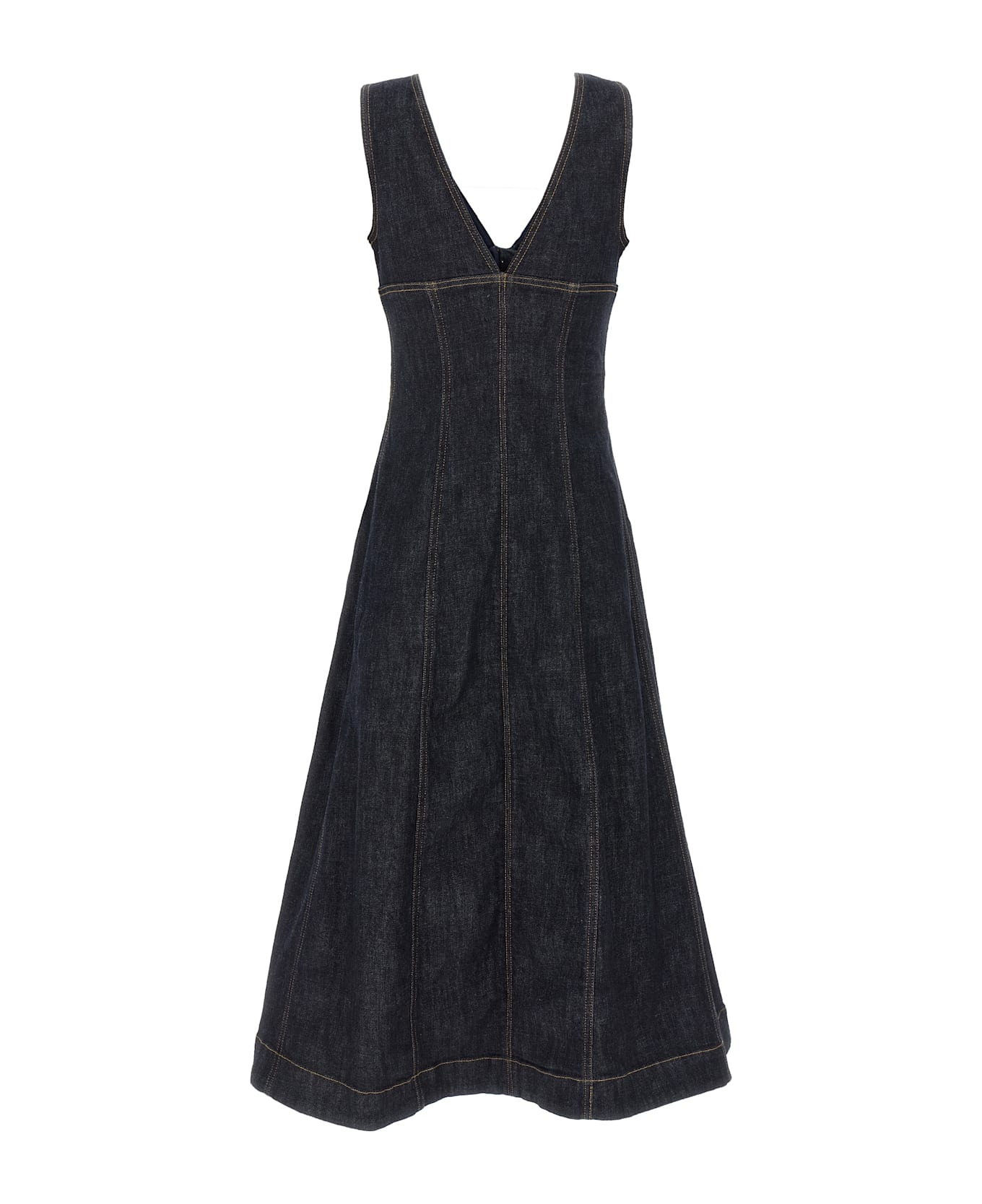 'indigo Denim Midi' Dress - 2