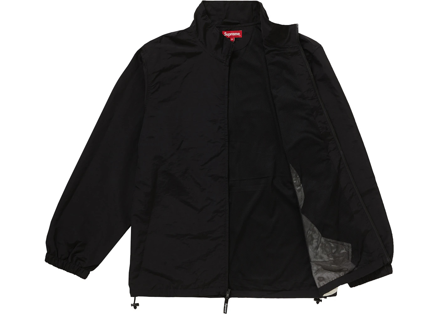Supreme S Logo Track Jacket Black - 3