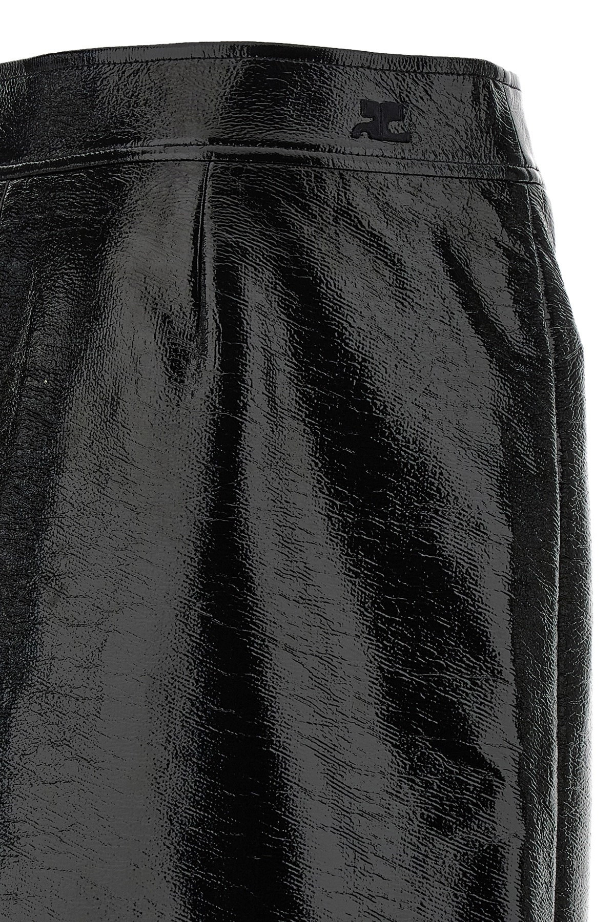 'Zipped Vinyl' skirt - 4
