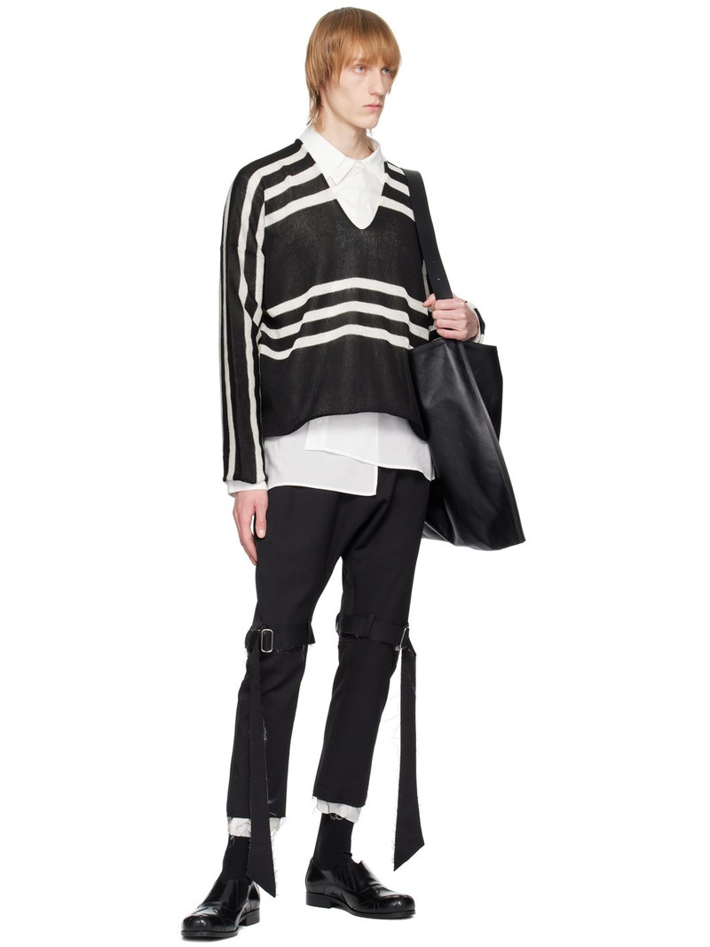 sulvam Black Classic Bandage Trousers outlook