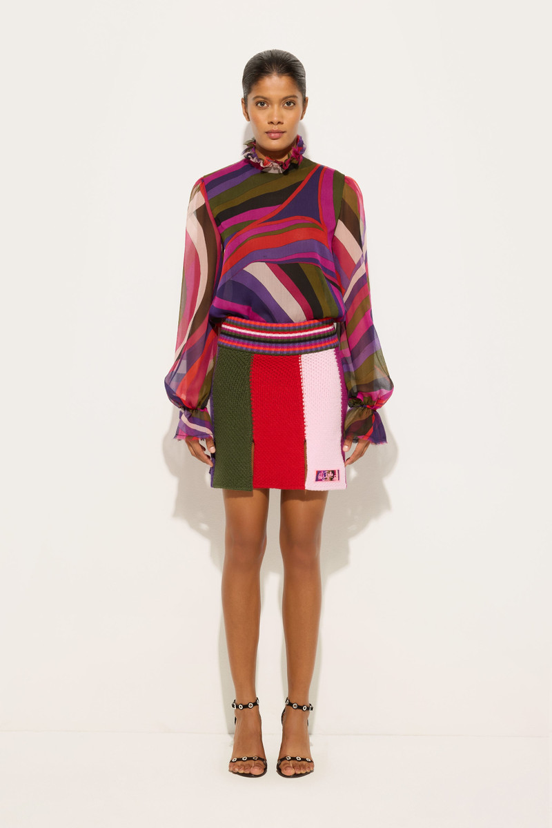 PUCCI COLORBLOCK MINI SKIRT outlook