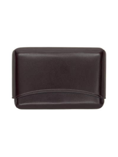 Lemaire Brown Molded Card Holder outlook