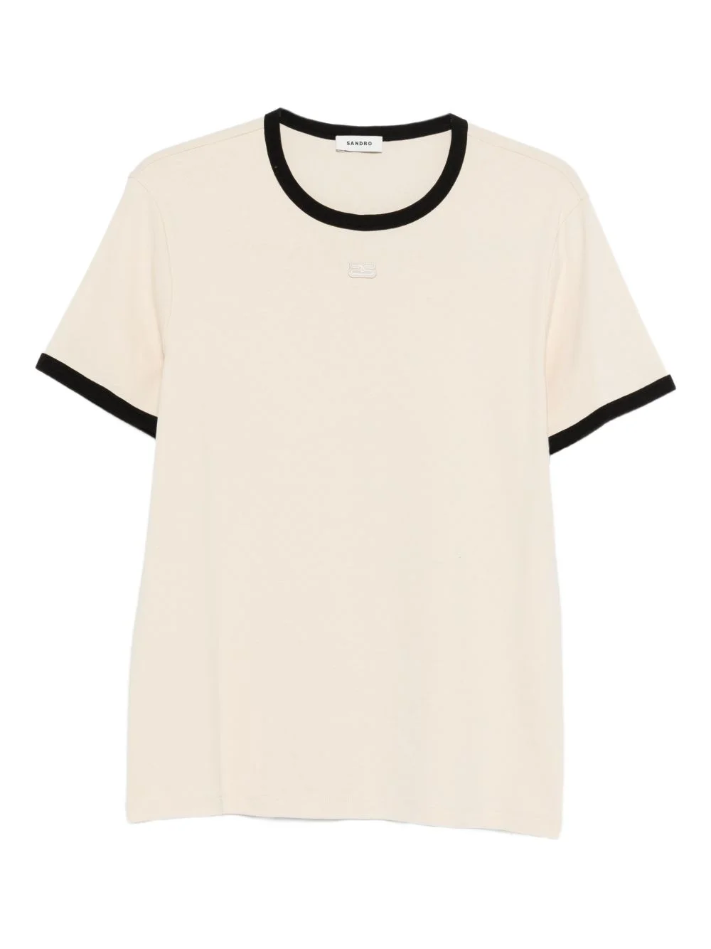 contrast-trim T-shirt - 1