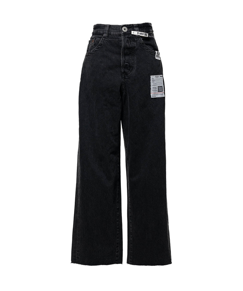 Amateur Sewn Like Wide Denim Pants 21