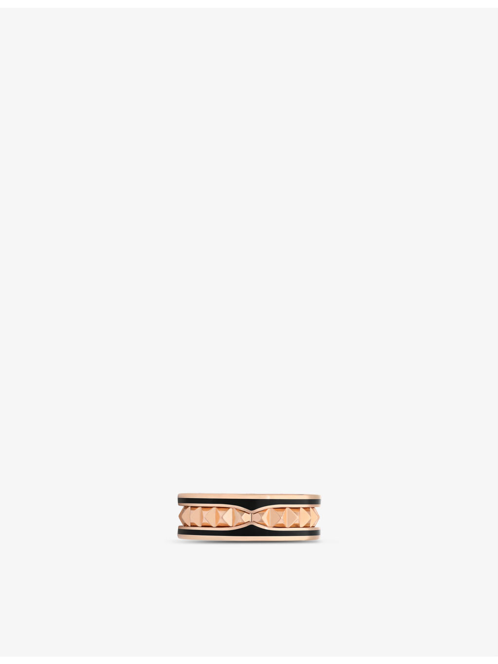 B.zero1 18ct rose-gold and ceramic ring - 3