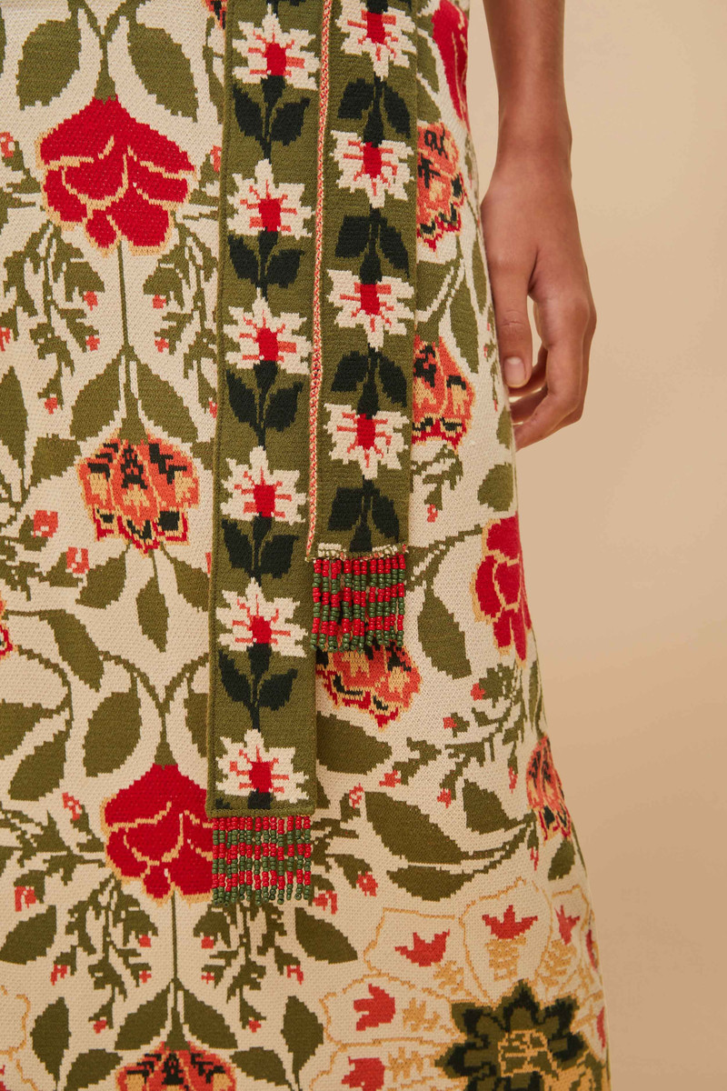 Sand Garden Tapestry Knit Dress 5