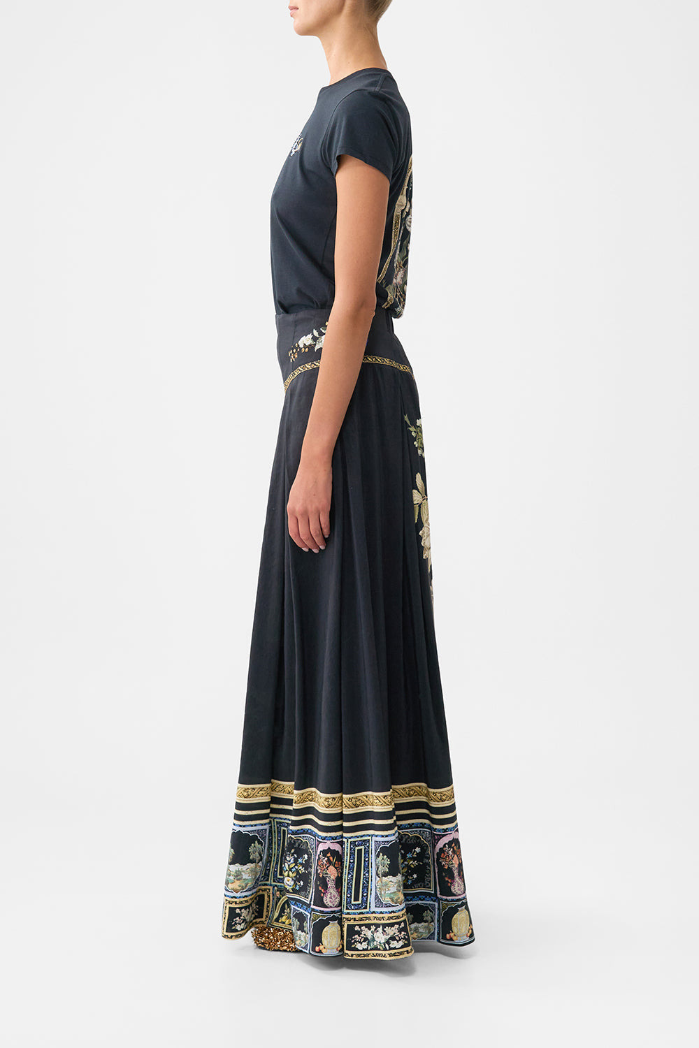 CORSET WAIST MAXI SKIRT - 4