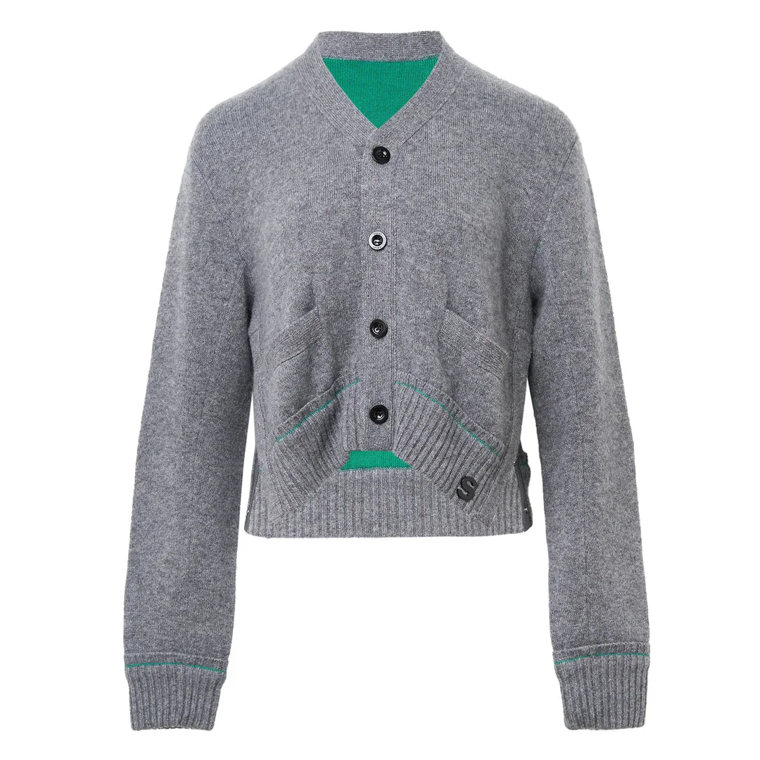 S Cashmere Knit Cardigan - 1