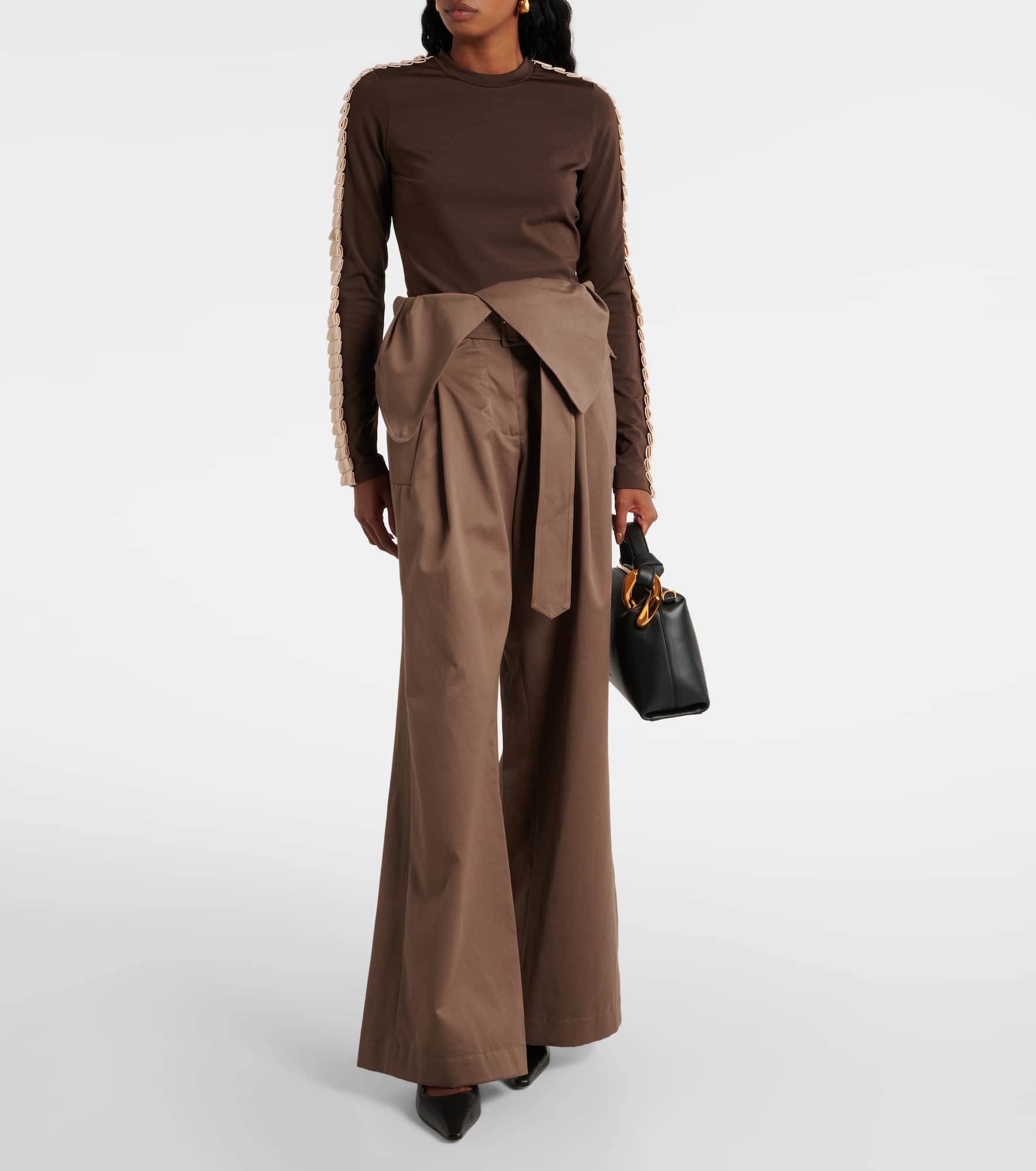 Pleated jersey top - 2