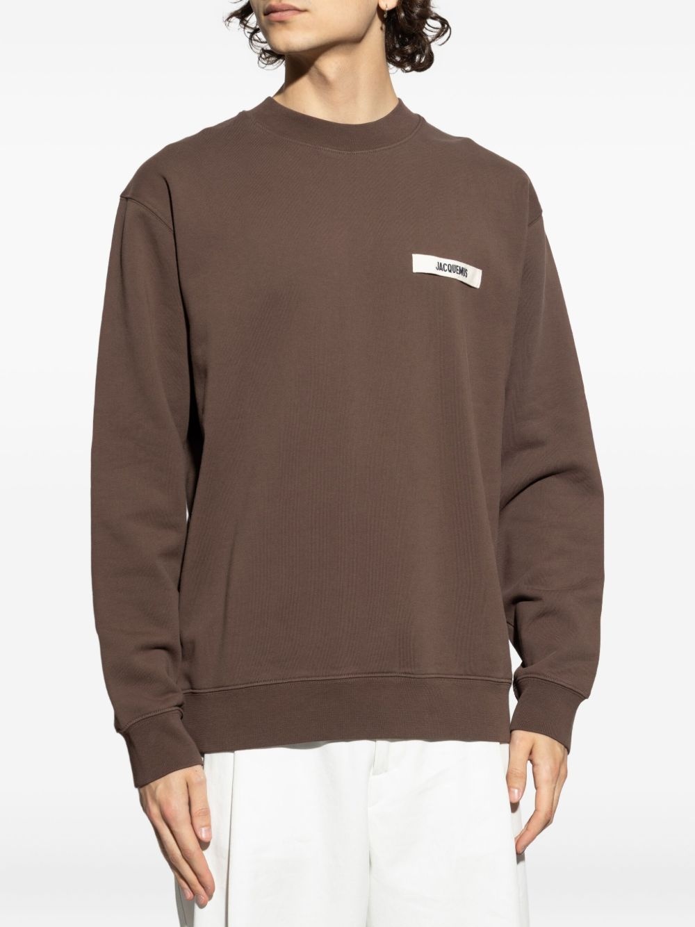logo-patch sweatshirt - 3