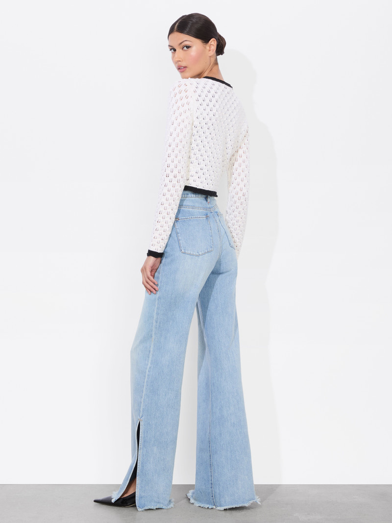 Alice + Olivia DANNIE SHRUG BOW CARDIGAN outlook