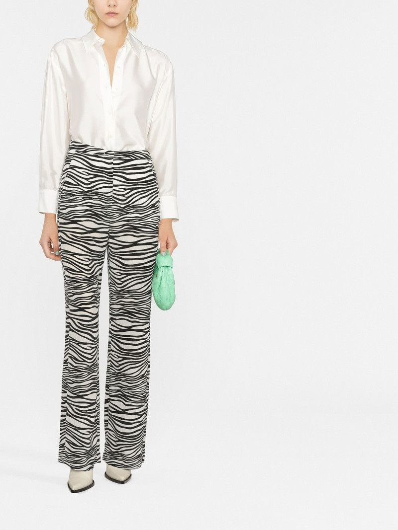 zebra-print straight-leg trousers 1