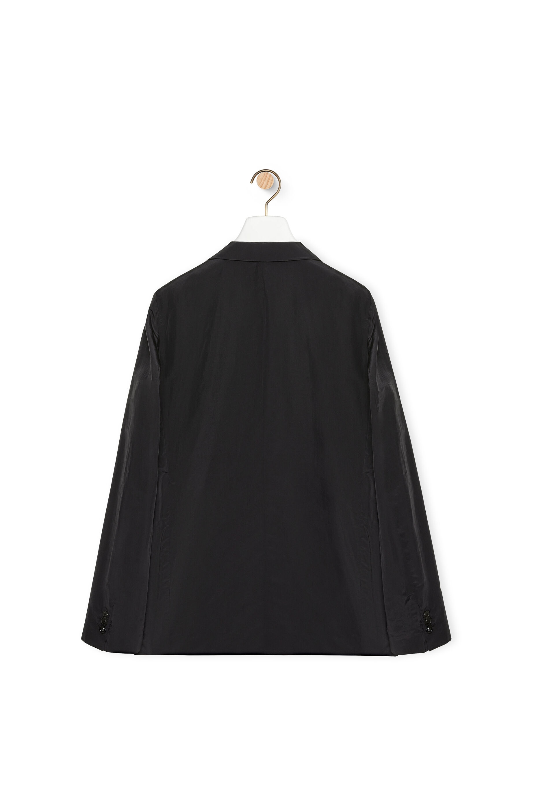 Double breasted jacket in silk and polyamide - 3