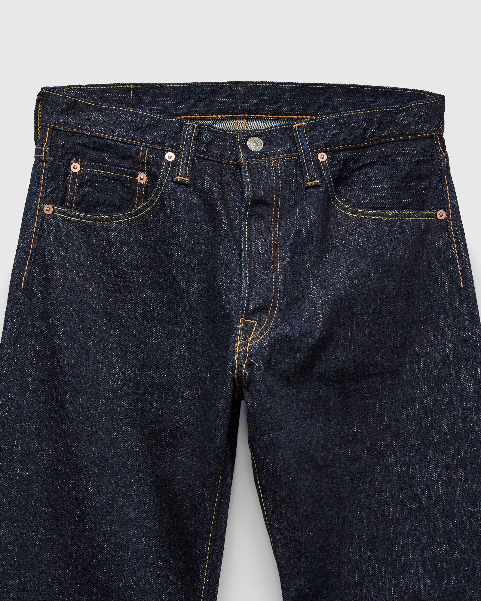 XX-003 14oz Rinsed Selvedge Denim - Regular Straight Fit - 6