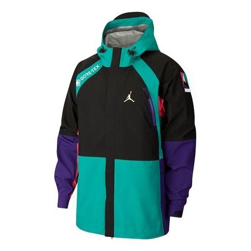 Air Jordan Splicing hooded casual Jacket CT3338-010 - 1
