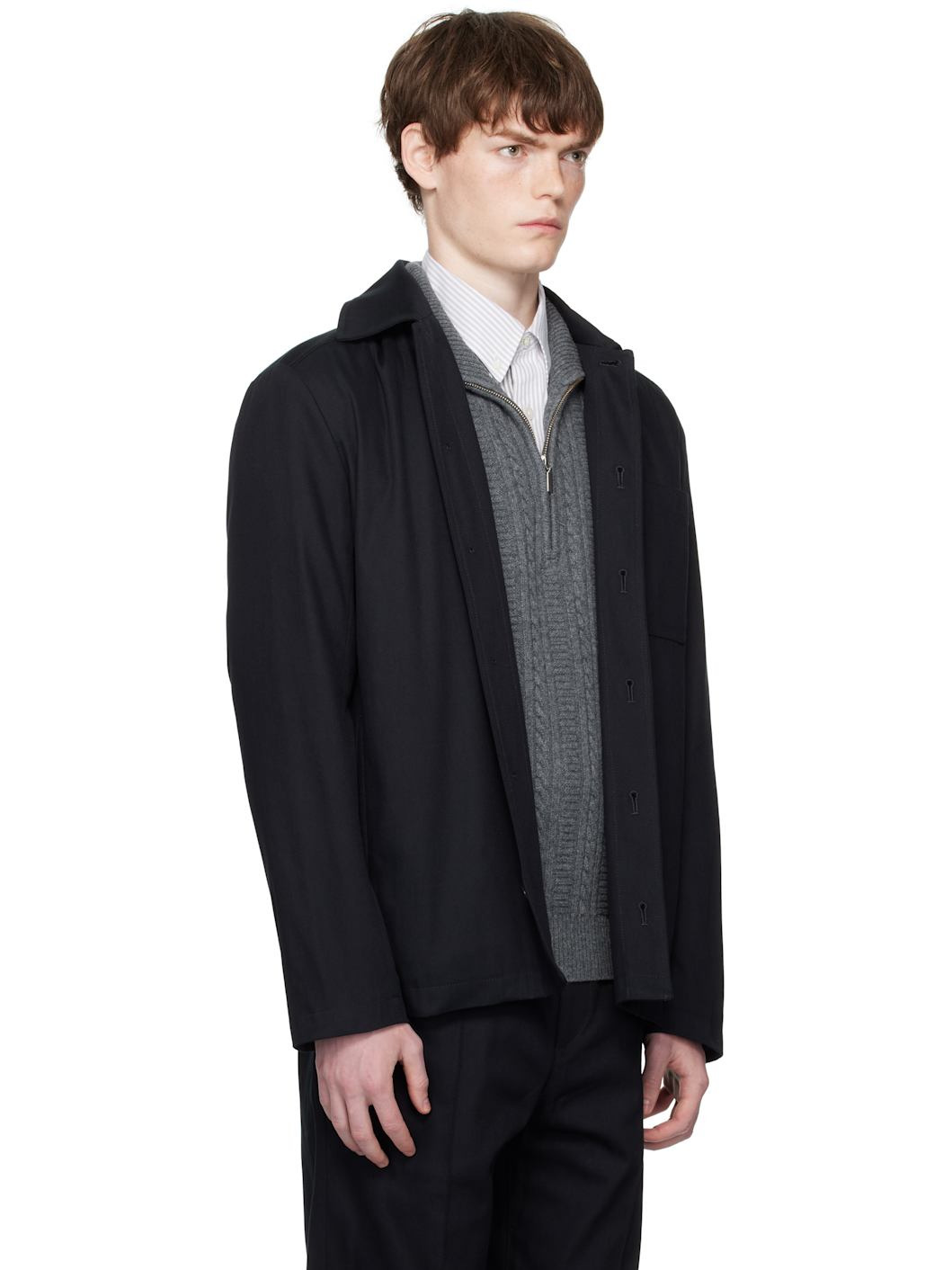 Navy Jeffray Jacket - 2