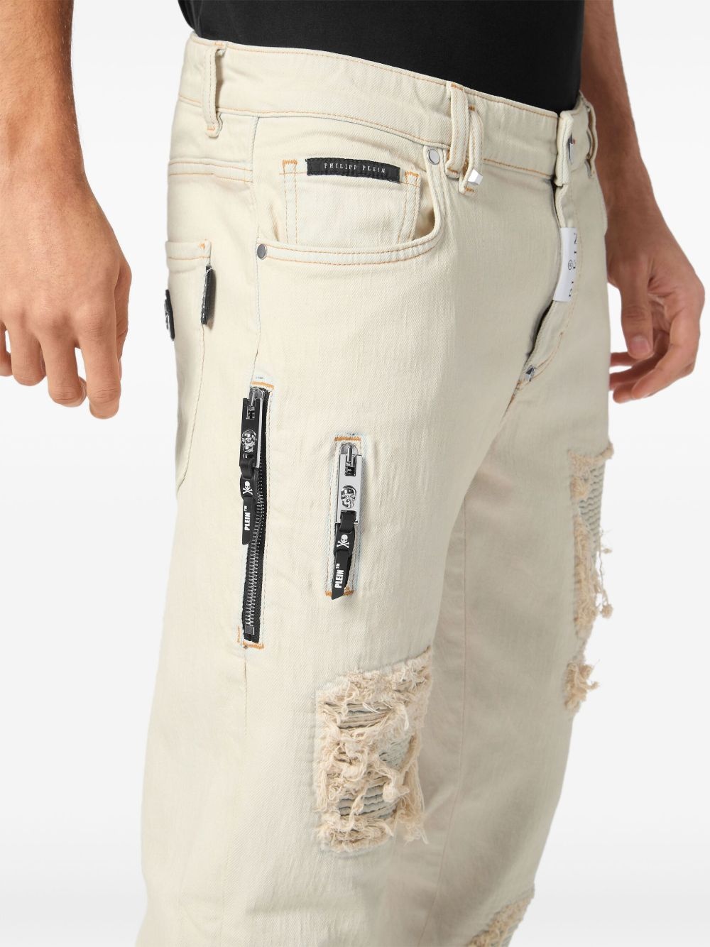 logo-patch jeans - 5