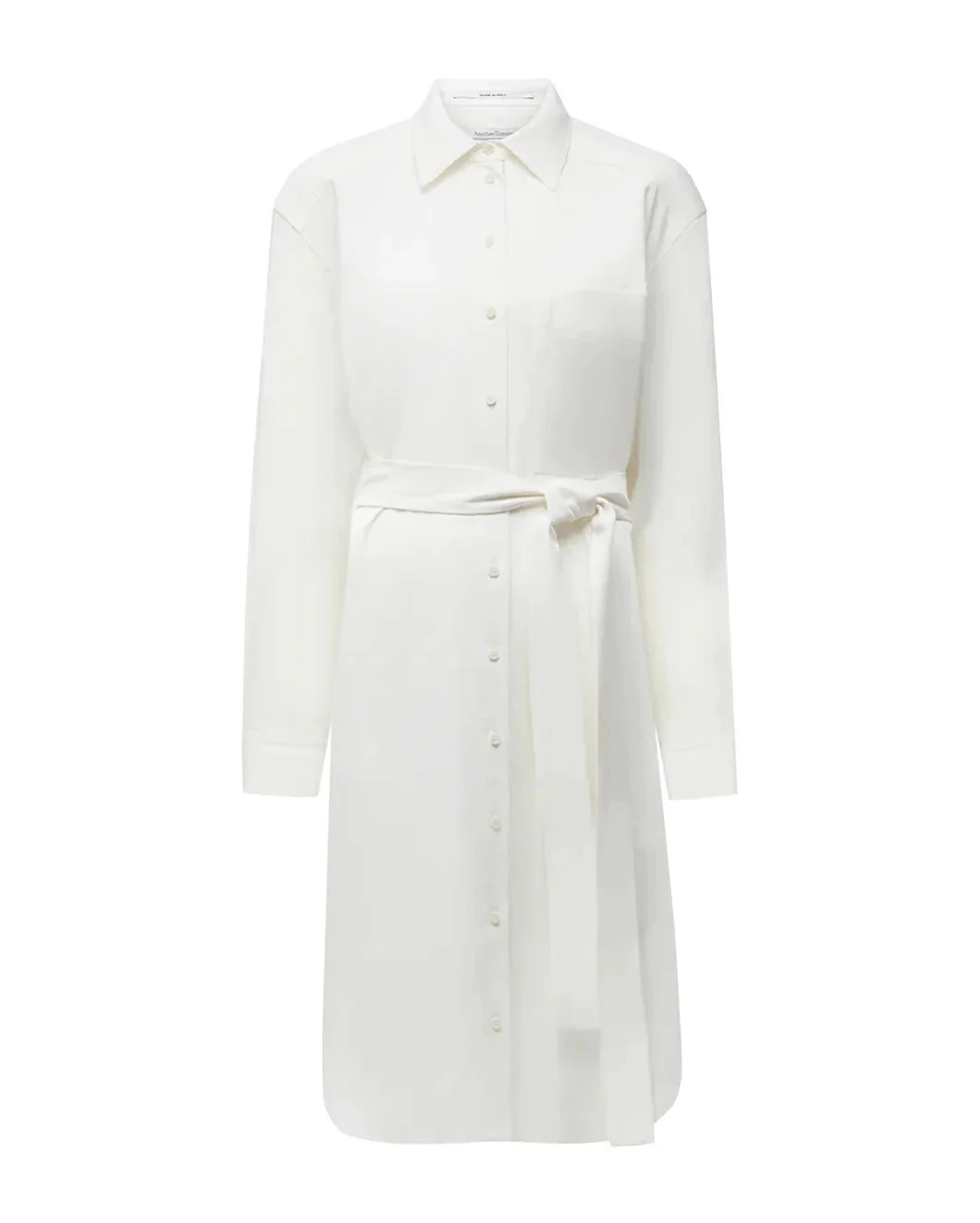 PLEAT BACK SHIRT DRESS - 1