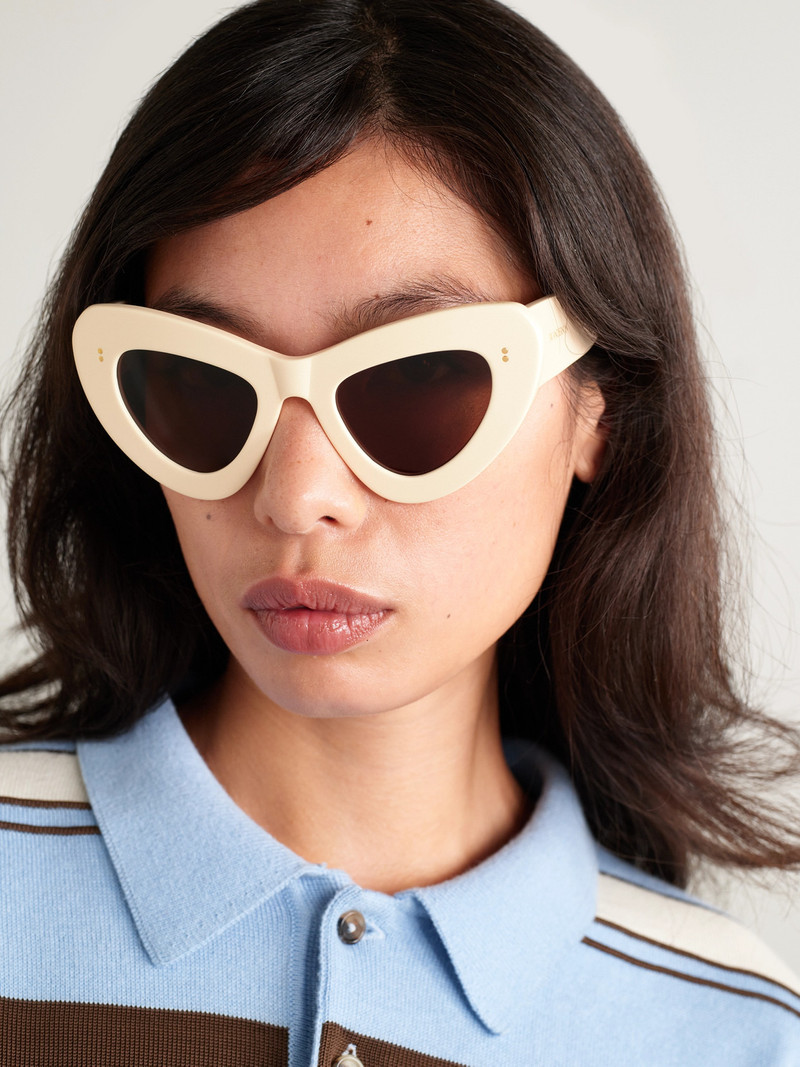 JW Anderson Butterfly Cat-eye Acetate Sunglasses outlook
