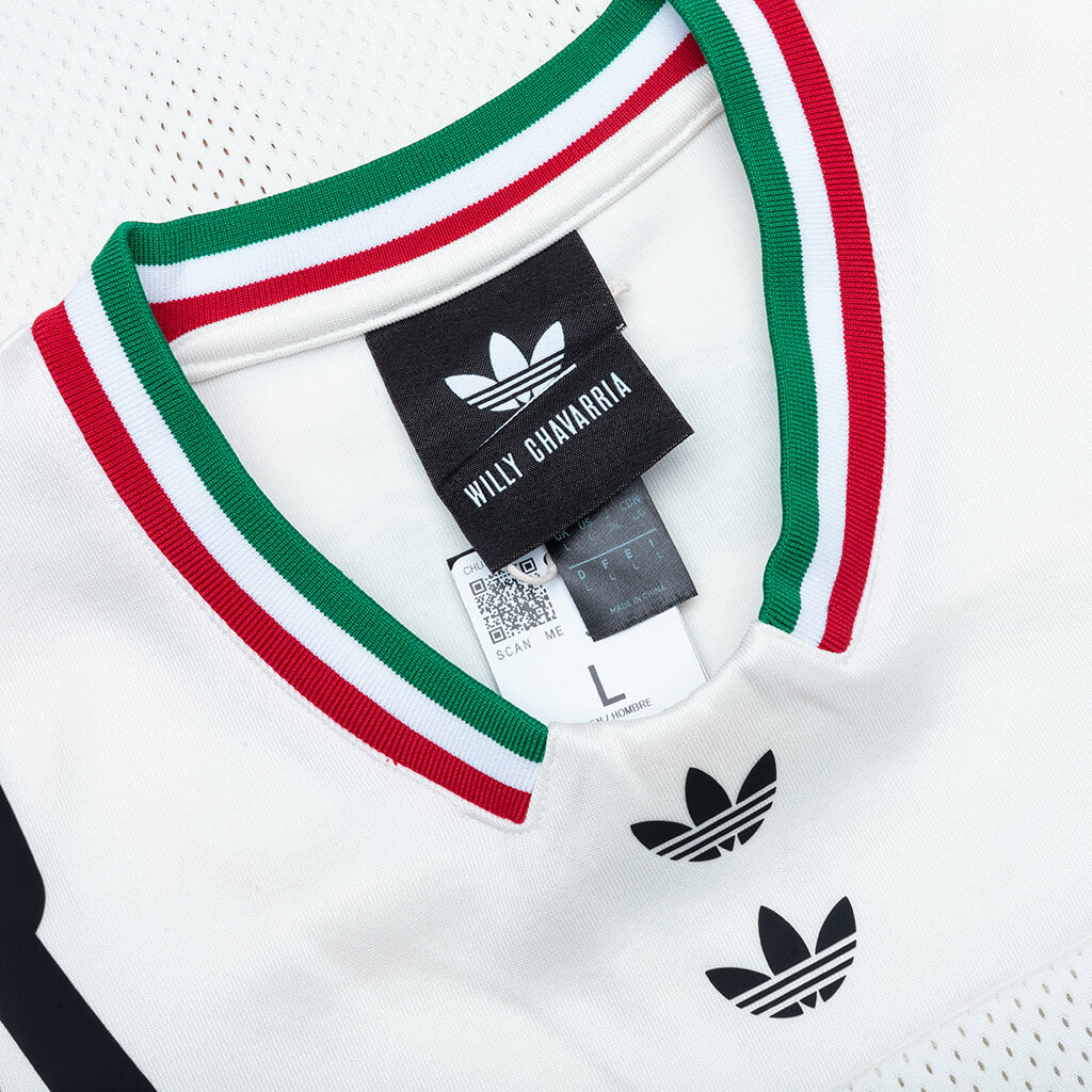 ADIDAS ORIGINALS X WILLY CHAVARRIA BASKETBALL JERSEY - OFF WHITE/BLACK - 4