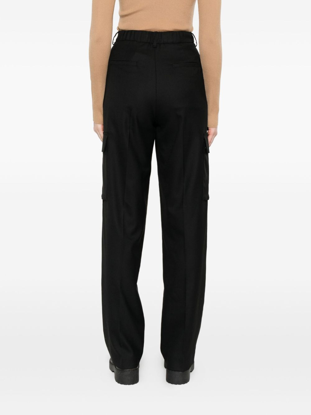 pleated cargo trousers - 4