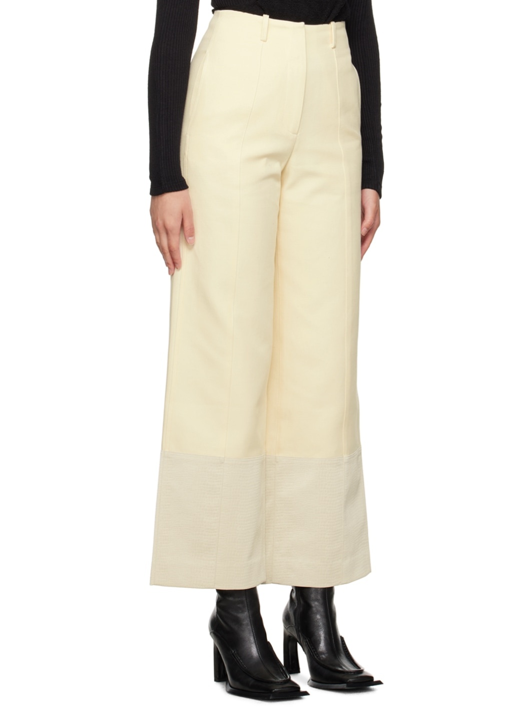 Off-White Embossed Trousers - 2
