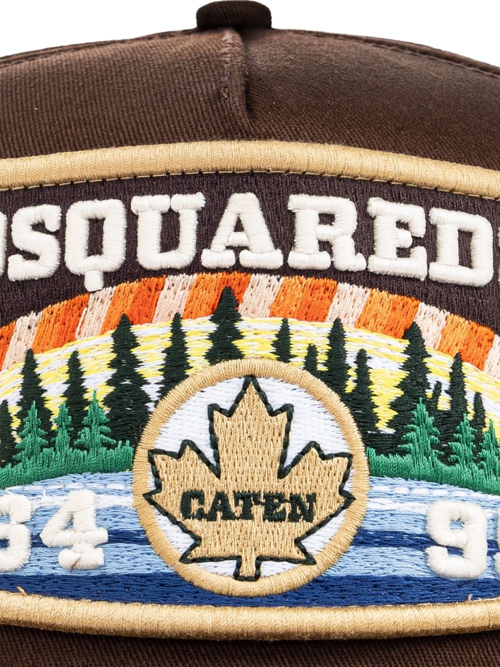 embroidered-patch baseball cap - 3