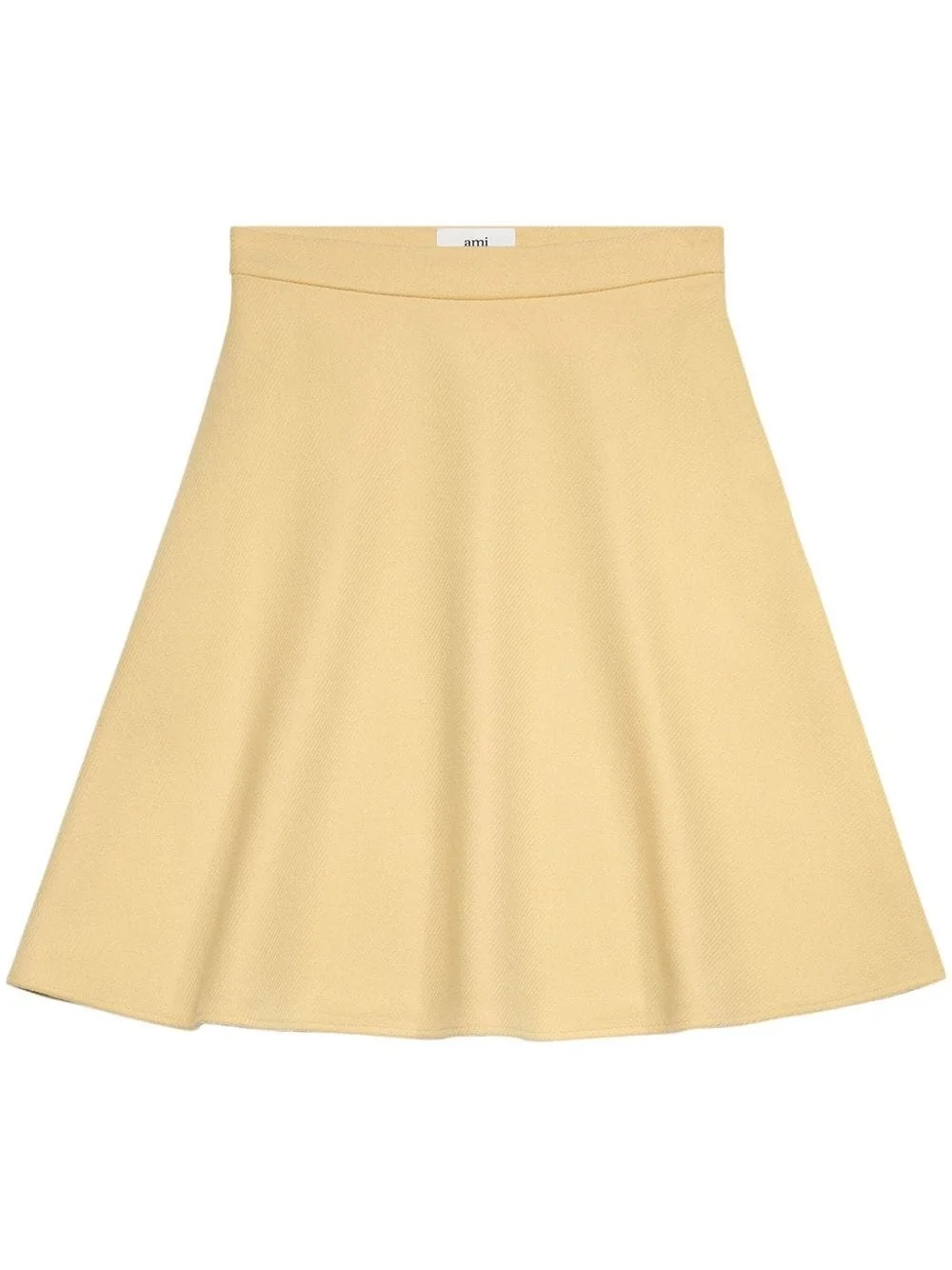viring-wool blend A-line skirt - 1