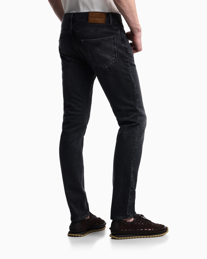 FIVE-POCKET JEANS SLIM FIT DISTRESSED WITH PAINT SPLATTERS 6