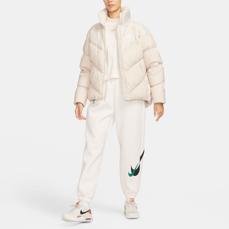 (WMNS) Nike Sportswear Windpuffer Therma-FIT Loose Puffer Jacket 'Light Orewood Brown' FD8212-104 - 3