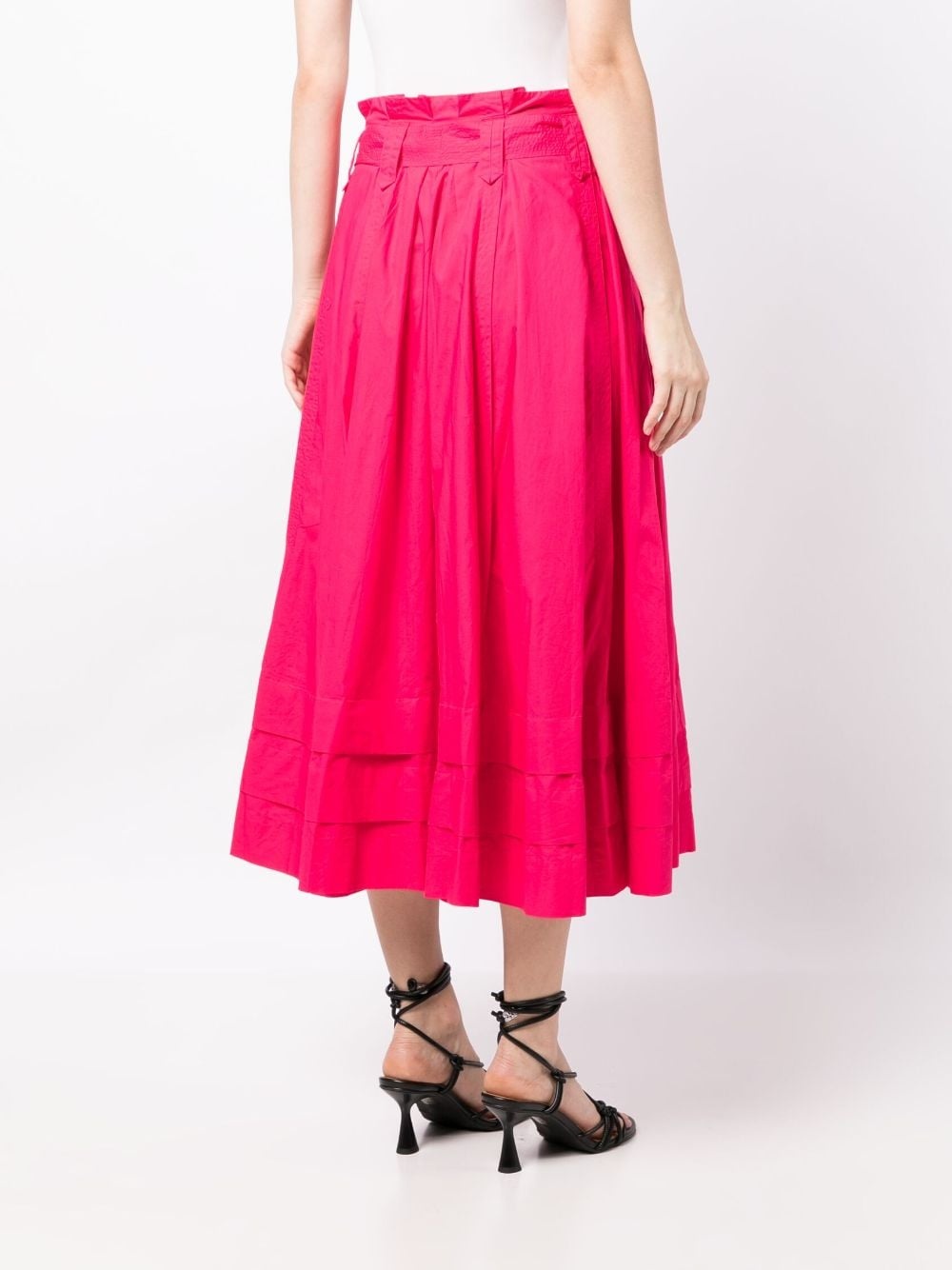 Dylan cotton poplin midi skirt - 4