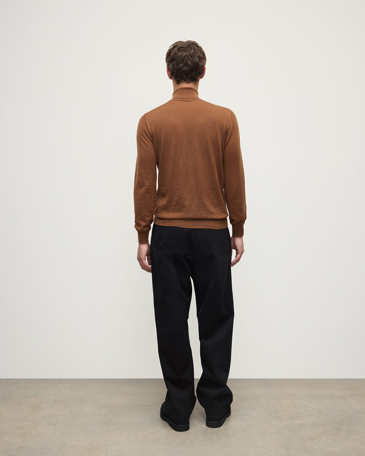 Superfine Cashmere Camel Roll Neck Jumper - 4