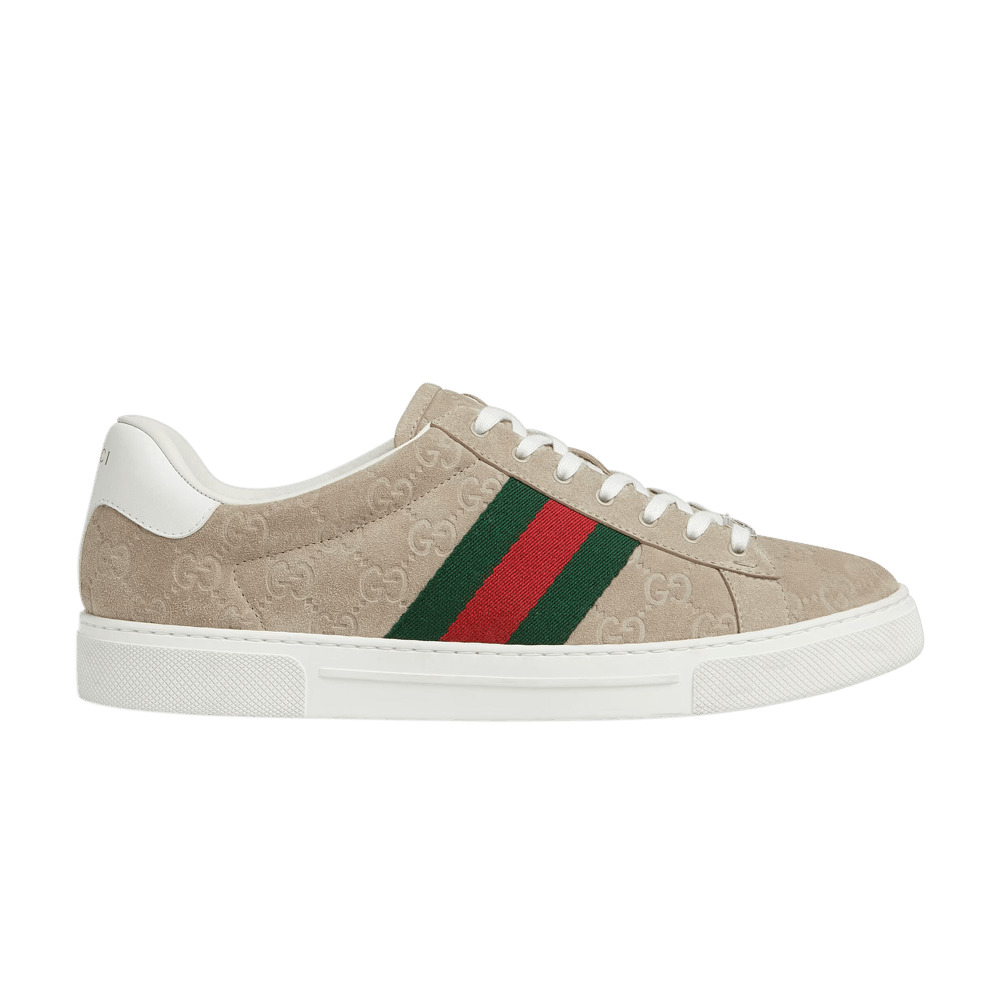 Gucci Ace Sneaker 'GG Oatmeal Suede' - 1