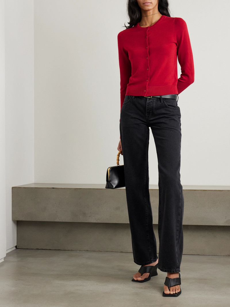 ST. AGNI TENCEL™ Lyocell-blend cardigan Red outlook