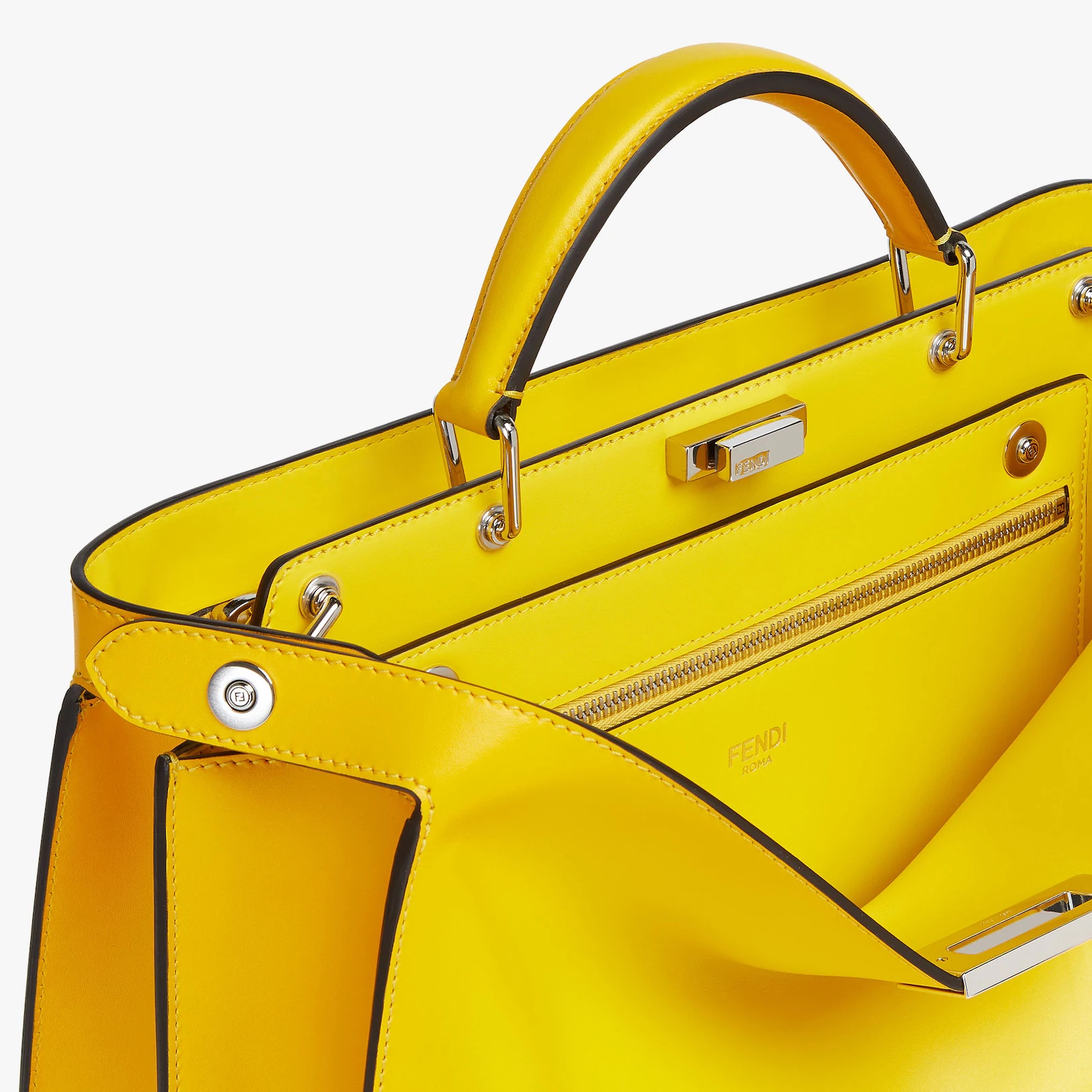 Yellow leather bag - 6