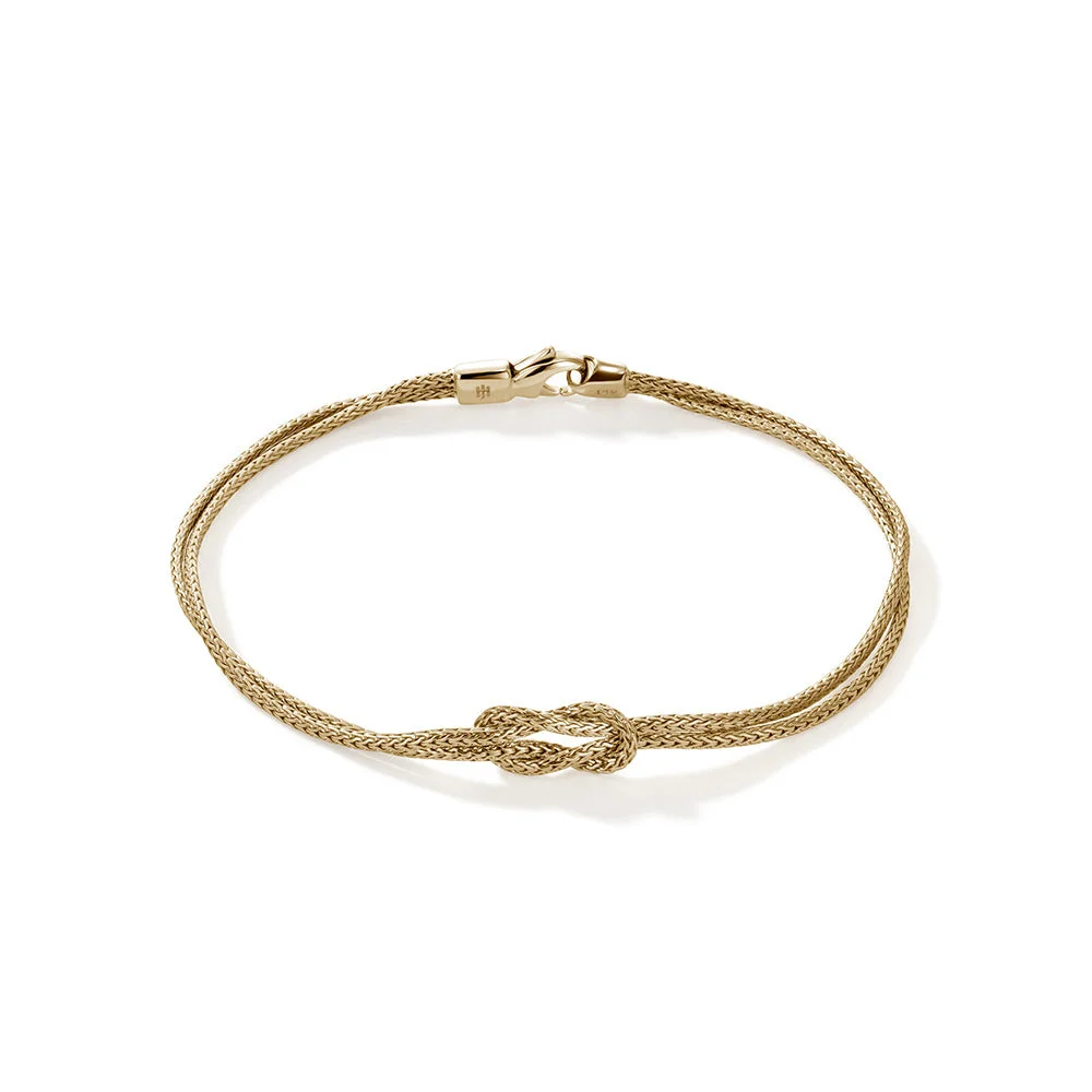 Love Knot Bracelet, Gold, 3.6MM - 1