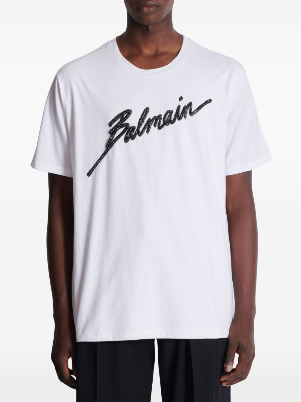 logo-embroidered T-shirt - 5