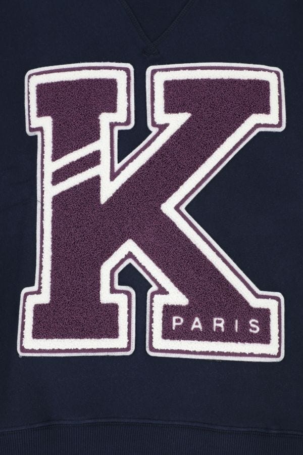 スウェット・トレーナー Kenzo Midnight blue cotton Varsity sweatshirt KENZO Midnight blue cotton Varsity sweatshirt