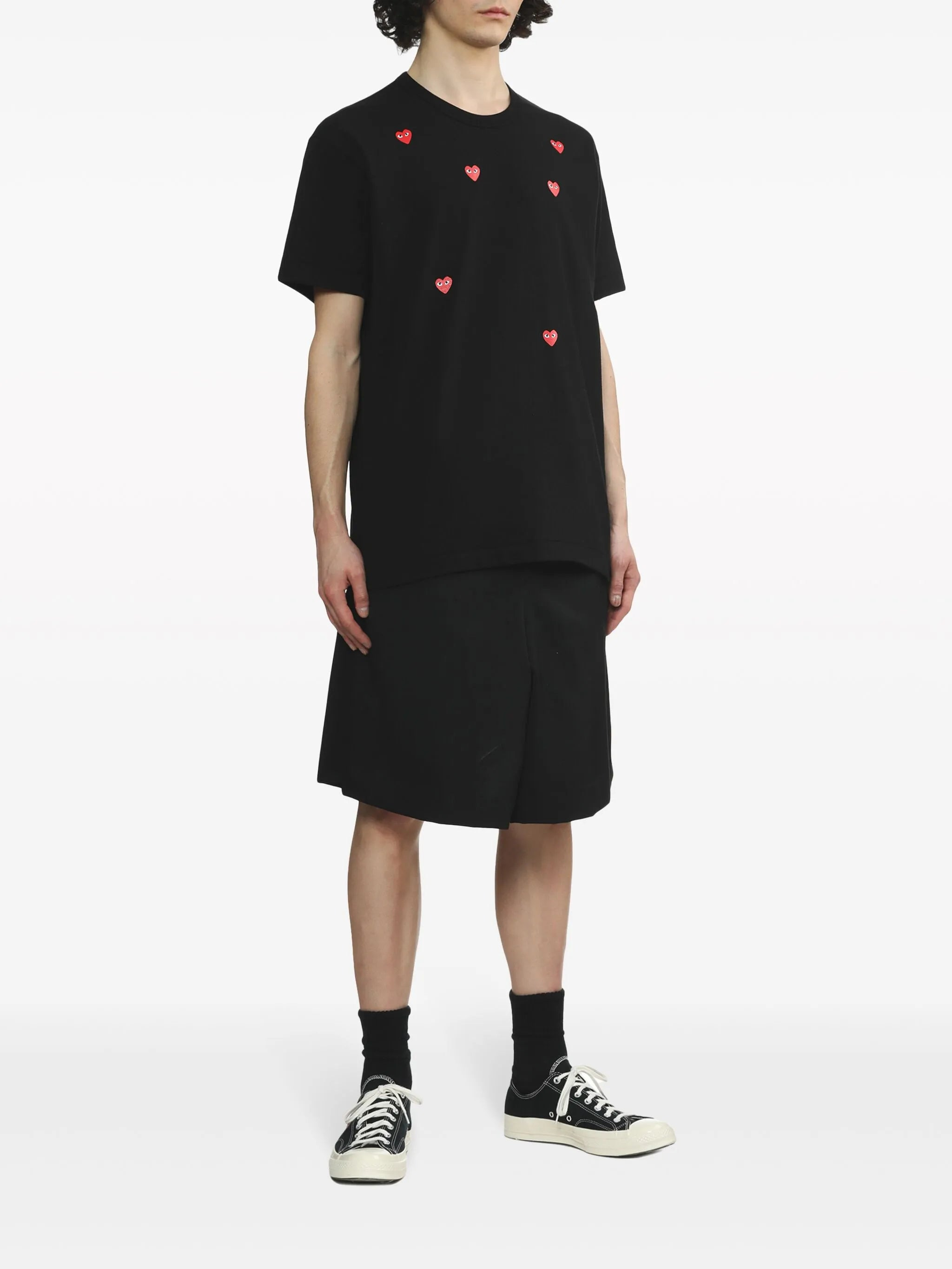 Comme Des GarÇons Play Scattered Hearts Cotton T-shirt - 6