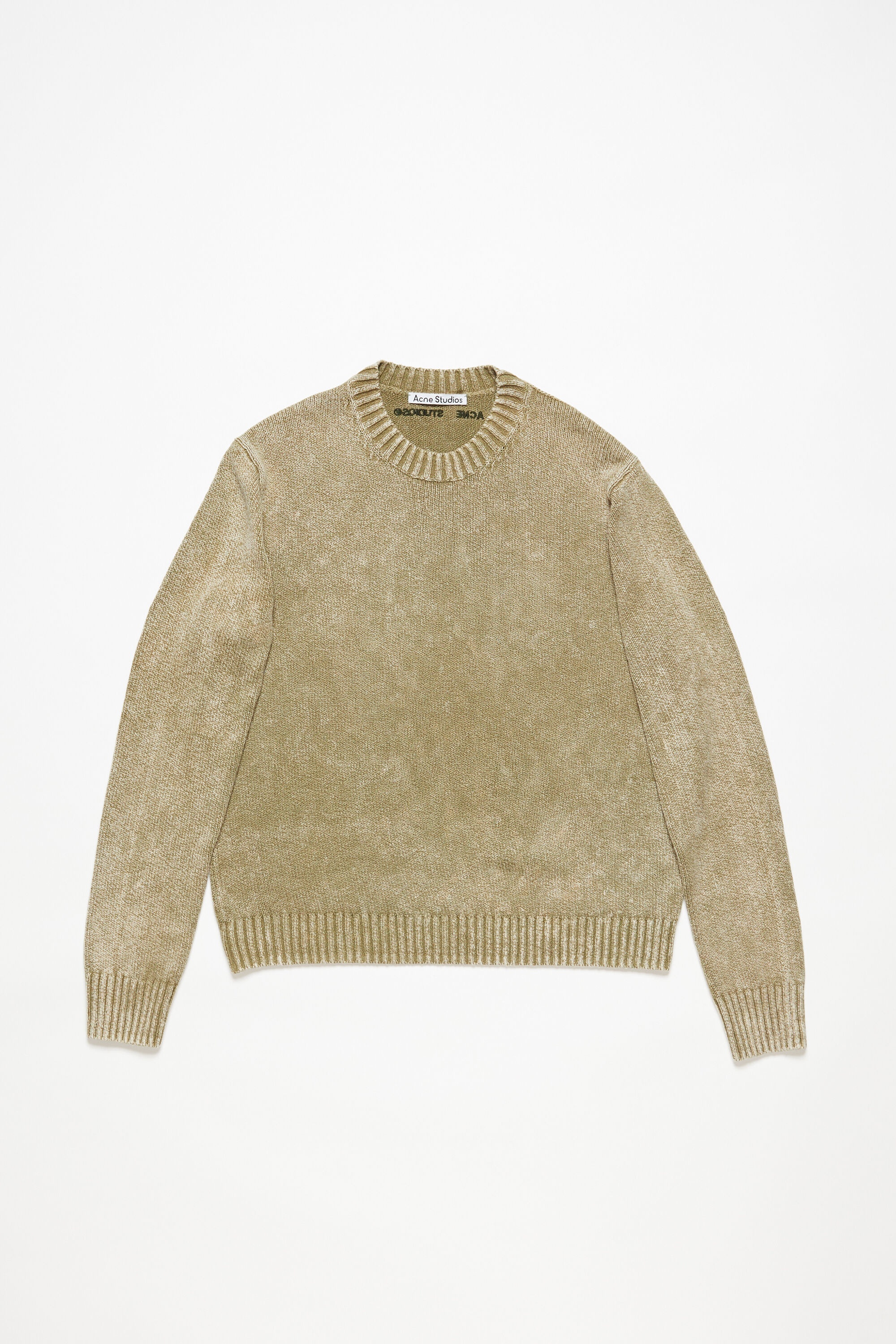 Acid wash jumper - Olive green - 6