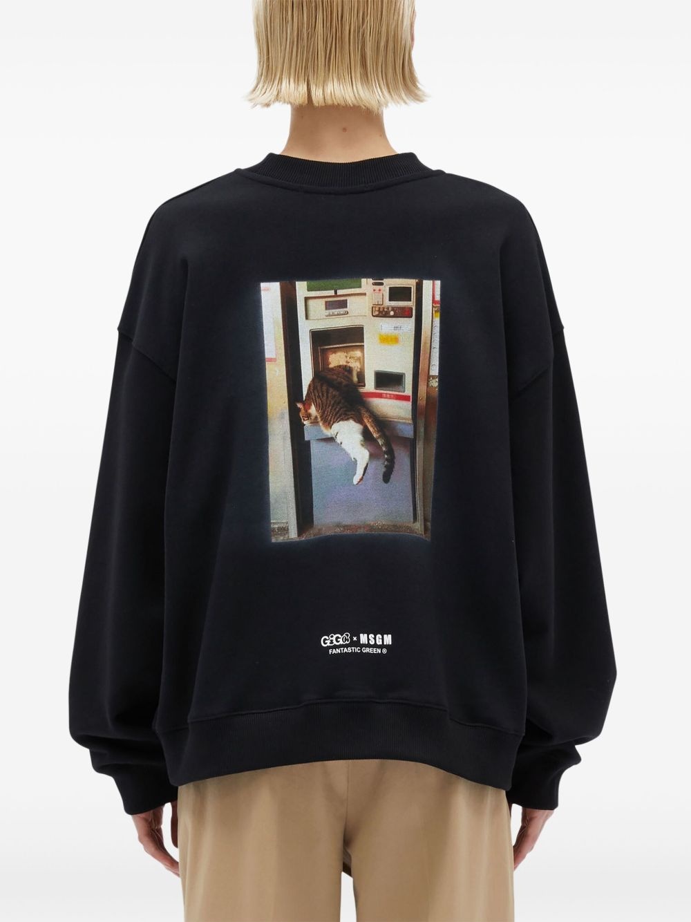 slogan-print sweatshirt - 7