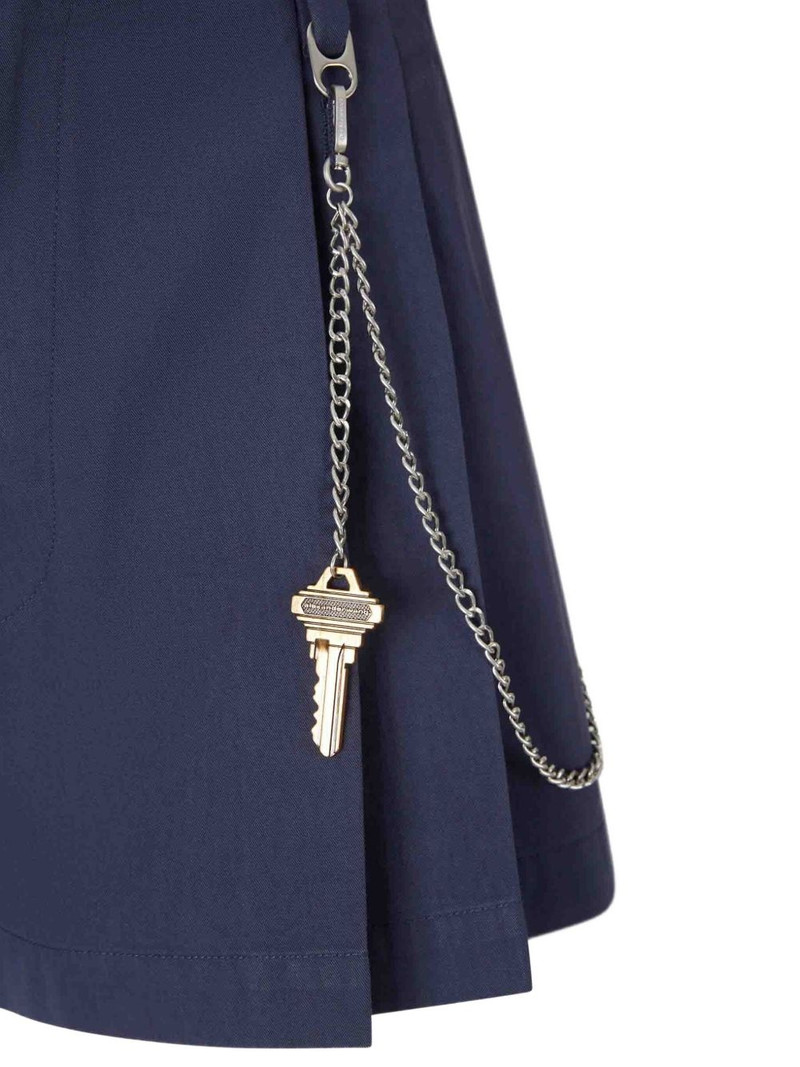 pleated chain-detail skorts 4