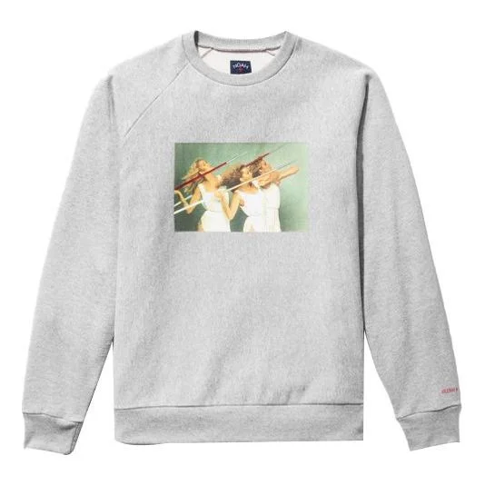 NOAH NY x Roxy Music Crewneck Sweatshirt 'Grey' SS029FW21 - 1