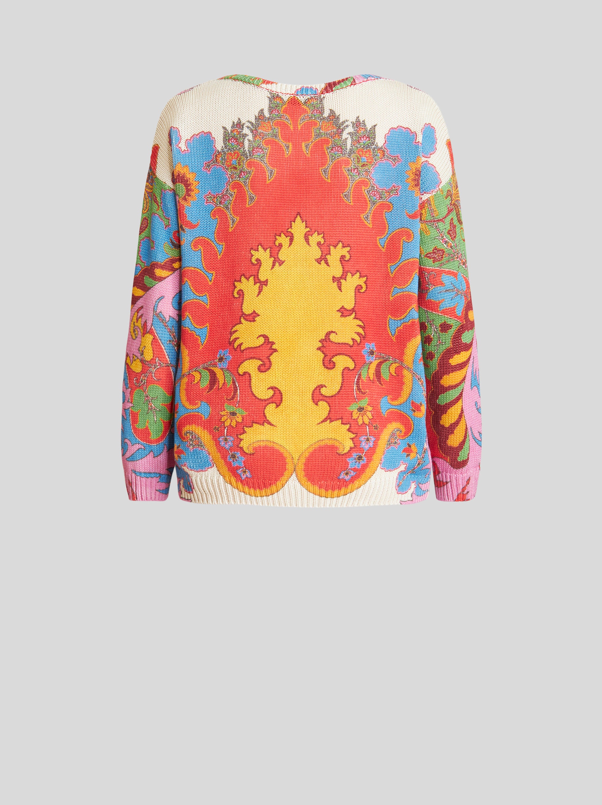 PAISLEY SILK AND LINEN JUMPER - 6
