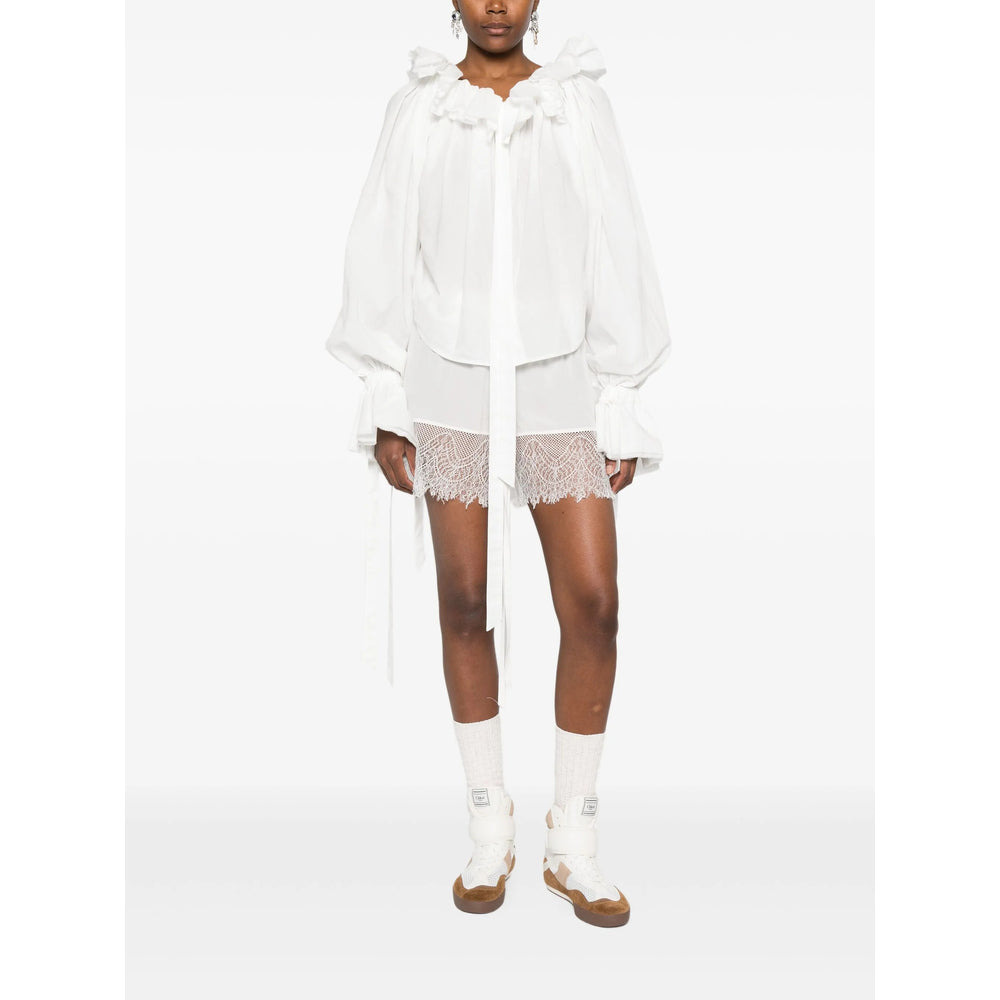 Ann Demeulemeester White Shorts - Short Shorts Women - 4