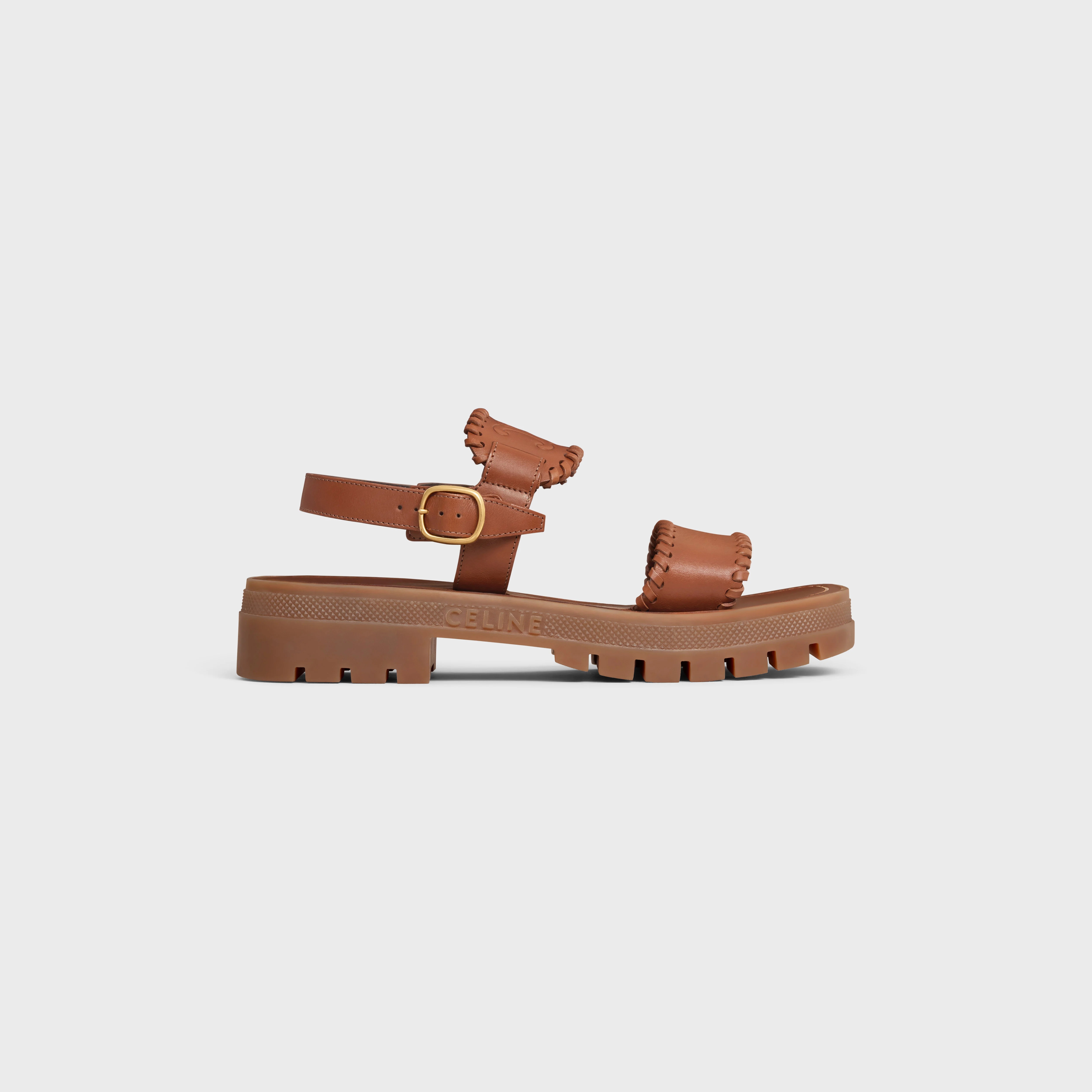 CELINE CLEA TRIOMPHE SANDAL in CALFSKIN - VÉGÉTAL TANNING - 1